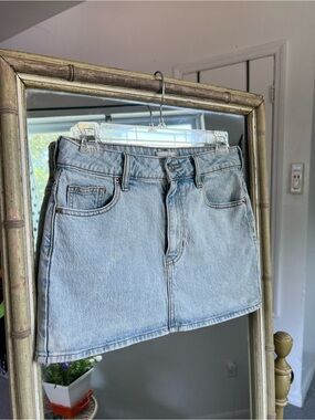 PacSun Light-wash Denim Skirt
